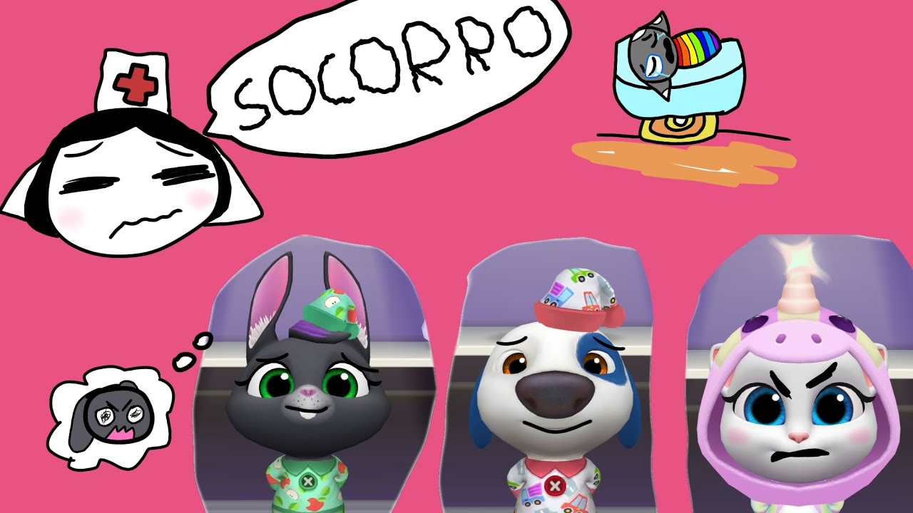 Tom amigos em: tom e seus filhos foram visitar a Angela e conhecer a cloeh