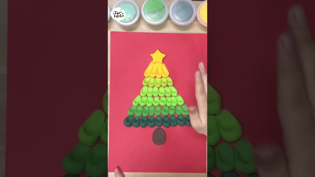 DIY for Christmas Tree for coming Christmas festival~~Air Dry Clay Craft for kids