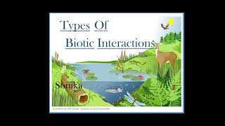 Biotic interactions