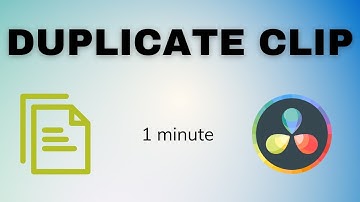 How to DUPLICATE Clips in DaVinci Resolve 18 (EASIEST WAY)