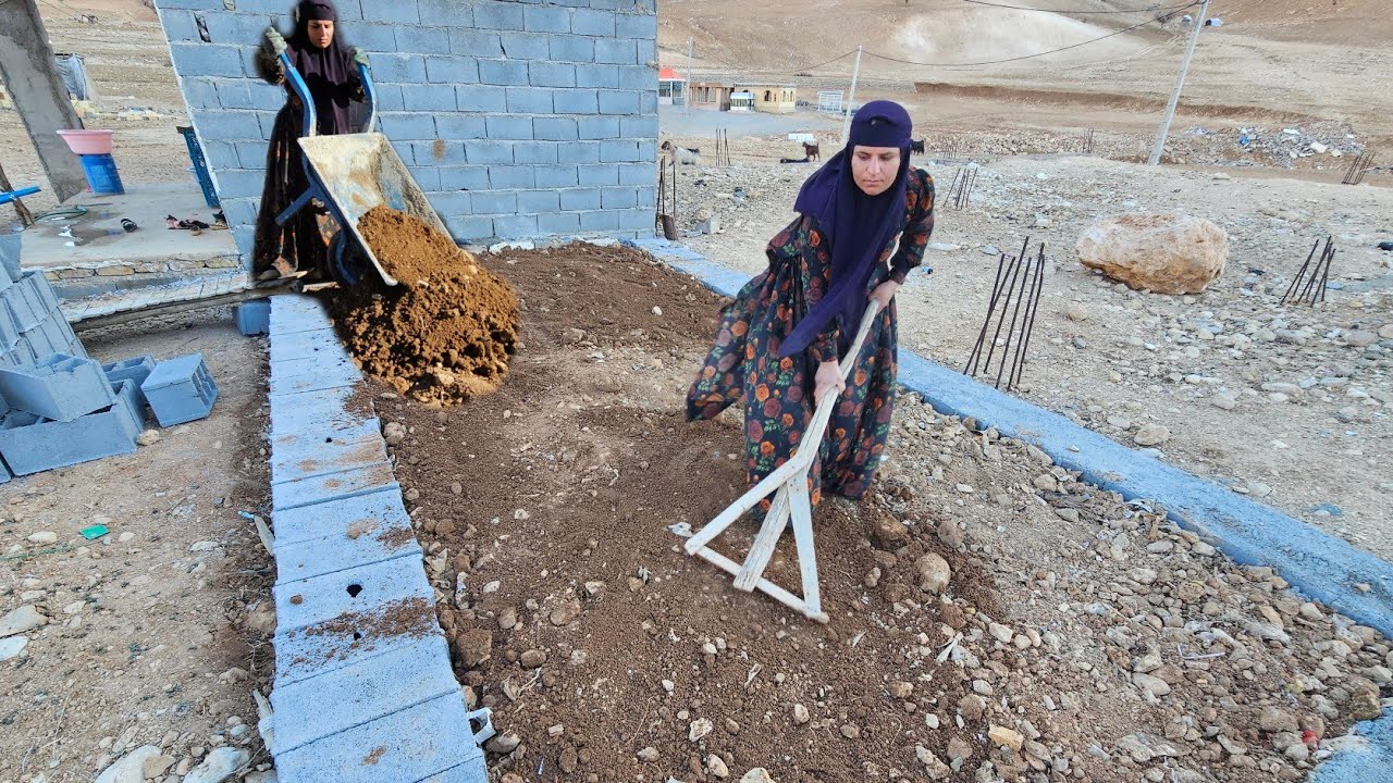 Building a house...a woman's difficult life