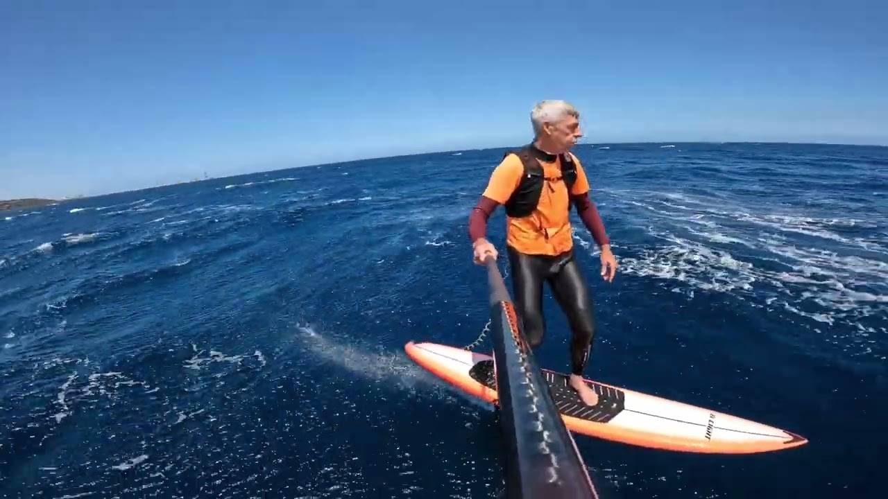 3 km of downwind without pumping, pure surfing