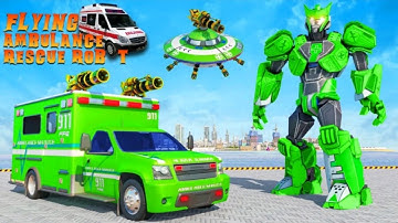 Flying Robot Ambulance Rescue : Android Gameplay