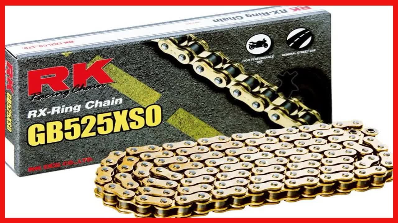 Great product - RK Racing Chain GB525XSO-116 (525 Series) Gold 116 Link ...