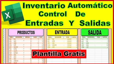 COMO CREAR INVENTARIO Y CONTROL DE STOCK EN EXCEL💥CREAR SISTEMA DE CONTROL DE INVENTARIOS  EN EXCEL✅