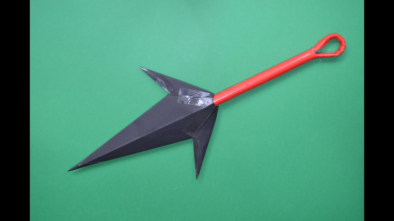 How To Make A Paper Kunai Knife Naruto Kunai