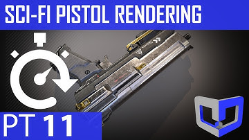 Sci-Fi Pistol Rendering in Marmoset Pt.11