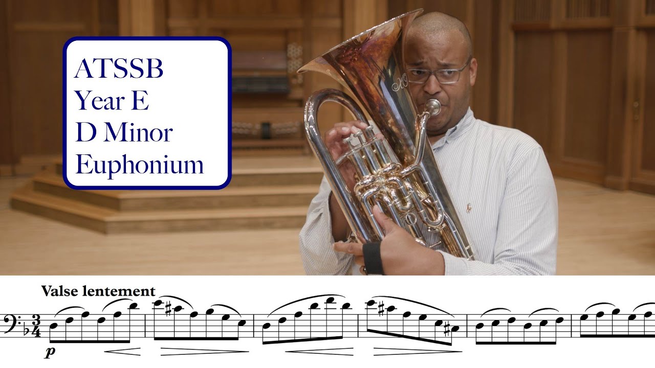 ATSSB Year E Euphonium Etude #1 D Minor Böhme (Voxman Selected Studies)