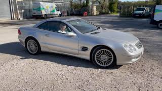 A 2004 Mercedes SL 350 auto convertible for sale by auction at Ashley Waller Auctions 29th Apr 2021