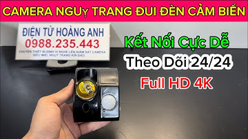 Camera Nguỵ Trang Đui Đèn Cảm Biến ,Nguỵ Trang Cực Kì Kín Đáo, Hình Ảnh Full HD 4K