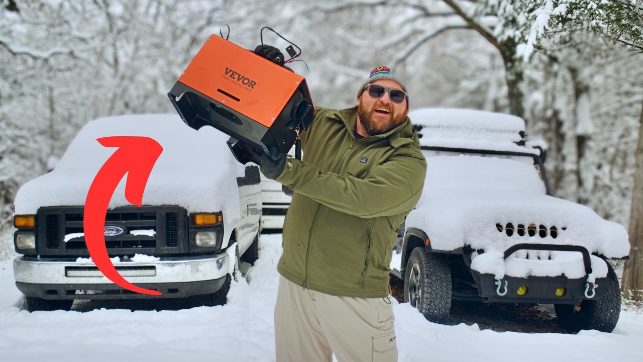 Portable diesel heater for the Jeep AND the Van