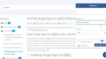 PHPKB Help & Support Embeddable Widget Video