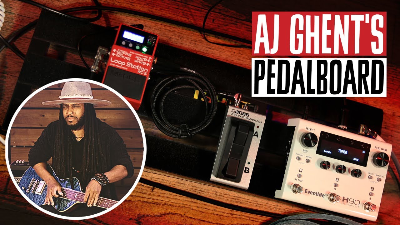 AJ Ghent's Pedalboard for Lap Steel Guitar