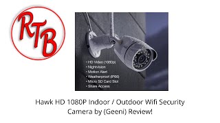 The Hawk HD 1080P Security Camera By Geeni, Sold at Harbor Freight
