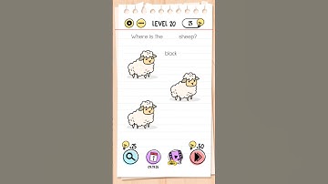 Brain game level 20 // Where is the black sheep // #games #gamedesign #gameplay #shorts