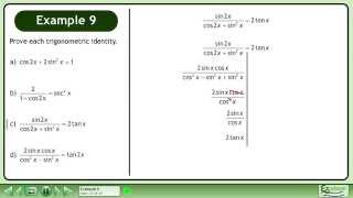 Trigonometric Identities II - Example 9
