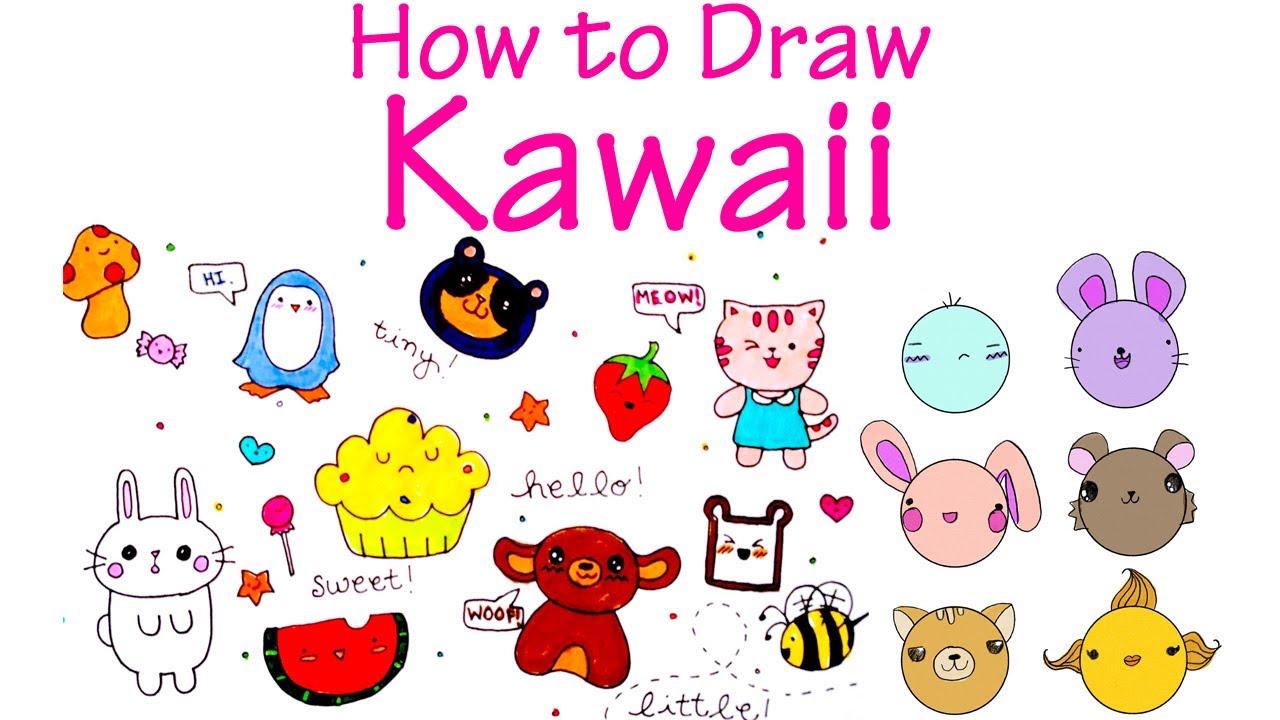 Cách vẽ dễ thương how to draw cute Cho người mới bắt đầu