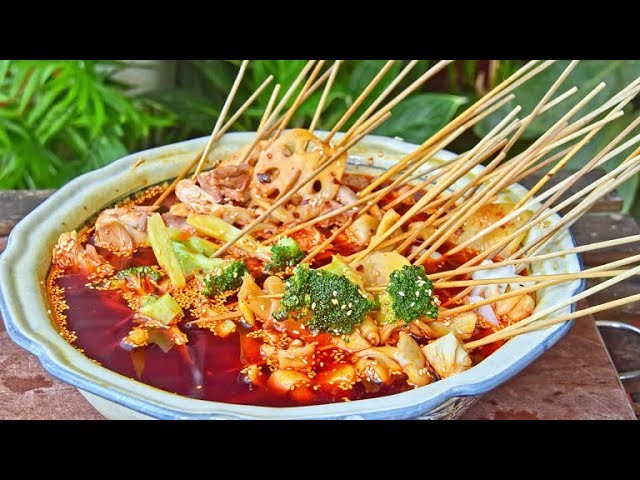 Chuanchuan Xiang - How to Make Sichuan Street Food Chili Oil Skewers (红油串串香) | Chinese Cooking Demystified
