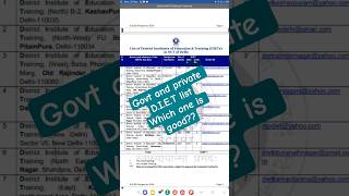 Delhi D.el.ed DIET list government and private | entrance exam ranking list #diet #scert #2026#rank