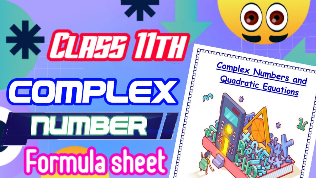 | Formula Sheet| Complex number and quadratic equation | Class 11th| Maths ch 5| @Edustudy_point