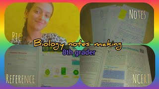 Biology notes Aesthetic notes 8th grader Part-2