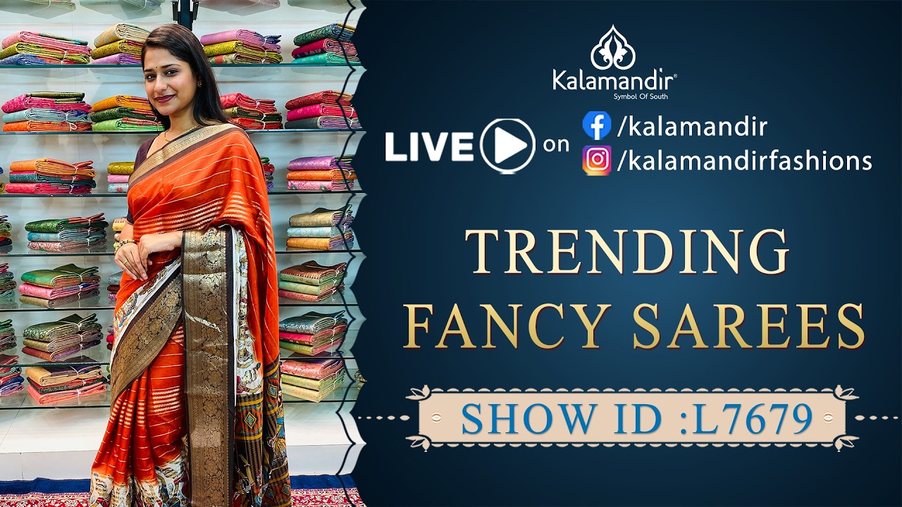 Trending Fancy Sarees - Offer Price | WhatsApp Number 9852 9852 99 | Kalamandir Sarees LIVE