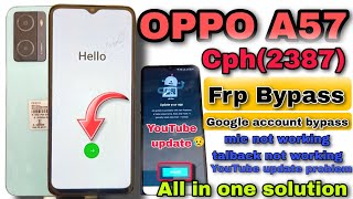 OPPO A57 (2024) Frp Bypass | New Trick 2024 l OPPO Frp Android 12 \13 | cph2387 frp baypas|