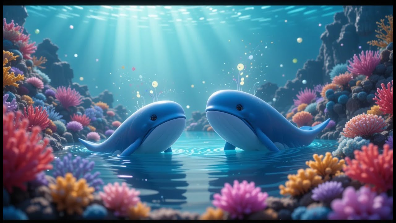 Whales Go Dancing Under the Moon! | Popular Nursery Rhyme | Educational Kids Songs