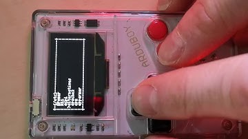 TTGO VT220 terminal on the Arduboy