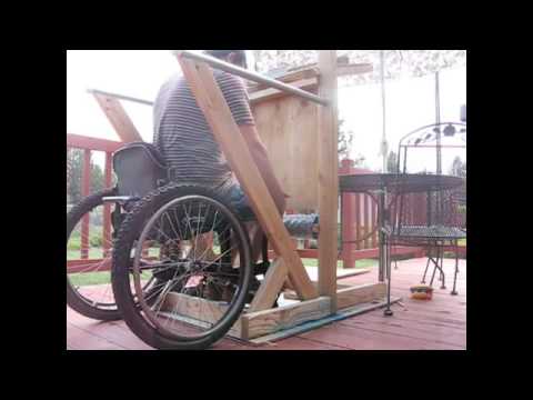  DIY Wooden Wheelchair - Traveling USA 7, Car, Boat, Camp - YouTube