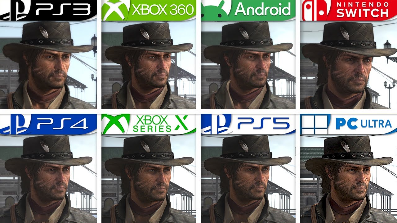 Red Dead Redemption | PS3 vs X360 vs Android vs Switch vs PS4 vs Series X vs PS5 vs PC Ultra | 4K