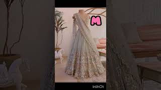 Lehenga with Letter Design 💖 | Name Letter Lehenga Stitching ✂️ | Unique Bridal 👗 #lehenga #shorts