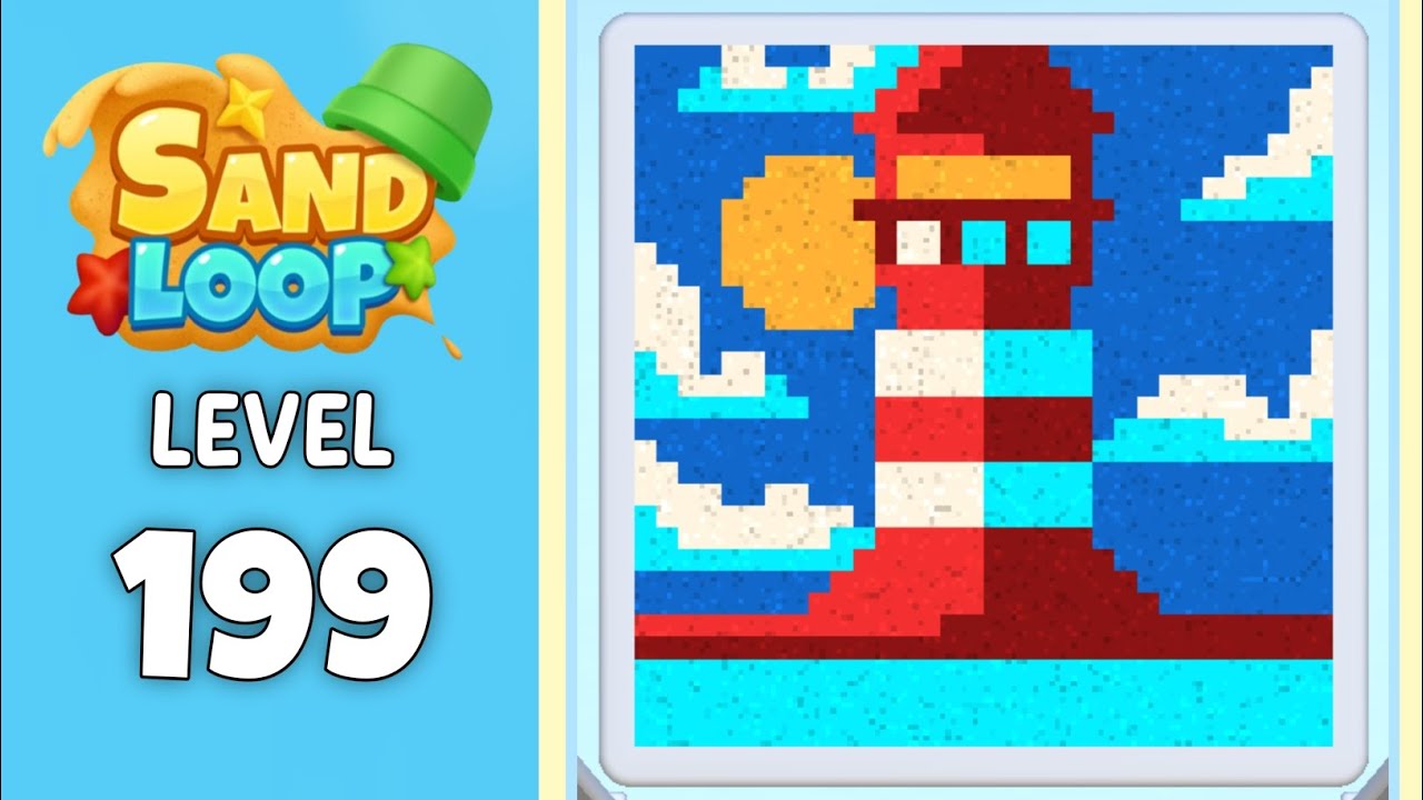 Sandshape Level 189 Sand Loop level 199 solution - YouTube