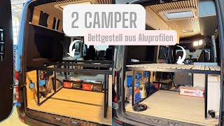 Bettgestell Aus Aluprofilen Camperausbau