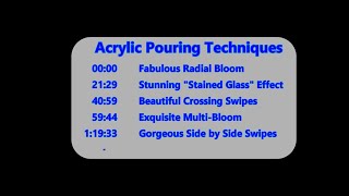 #483 My Most Popular Videos!  Five Acrylic Pouring Techniques