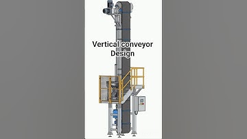 Vertical Conveyor Mechanism 3D model | #shortvideo | #cad | #3danimation | #solidworks | #autocad