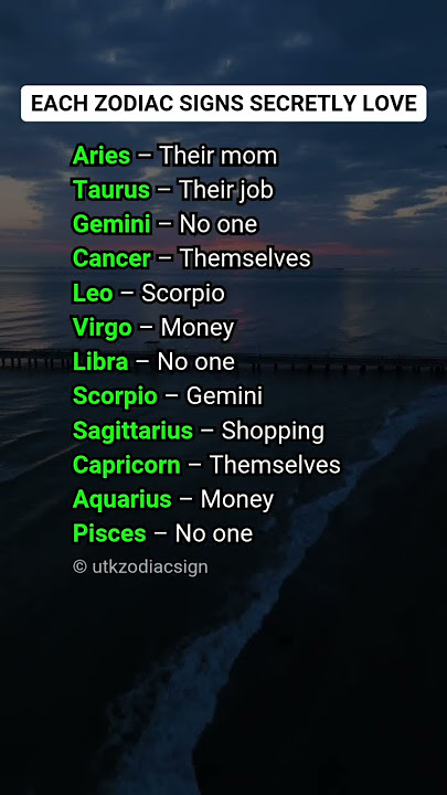 Each Zodiac Sign’s Secret Love | Funny & Relatable Astrology Facts #viral #zodiac #shorts