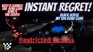 Instant regret! I shouldn't have done it! Kelly B Glidings 128 Kong vs my 124 Road Glide Black Horse