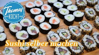 Sushi selber machen  den perfekten Reis kochen / Maki und California Roll / Thomas kocht