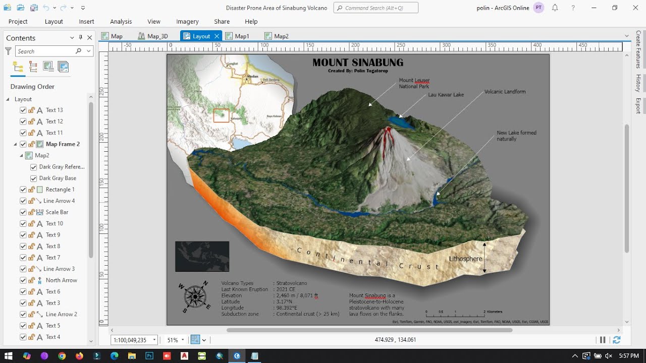 Cara Membuat Peta Diorama 3D di ArcGIS Pro