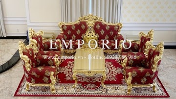 Sofa cổ điển - Sofa dát vàng