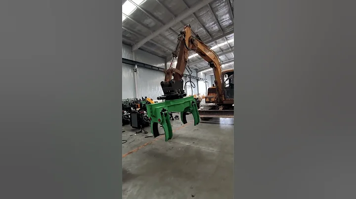 Excavator pole clamps, pole erecting tools, fully automatic cement loading tools, excavator