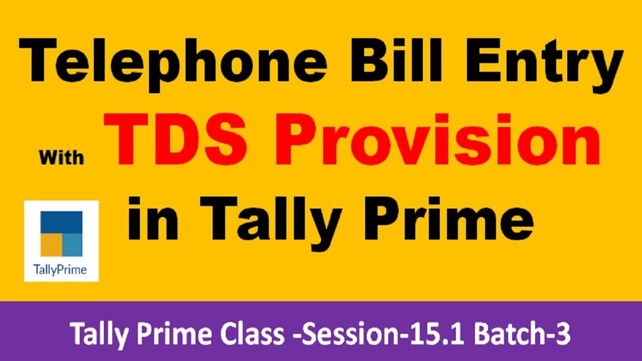 How to Do Telephone Expenses Entry with GST in Tally Prime l टैली क्लास