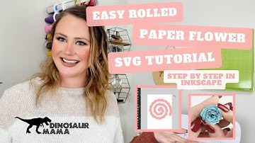 How to Make a Rolled Flower SVG Tutorial for FREE in Inkscape! Easy Paper Flowers for Beginners