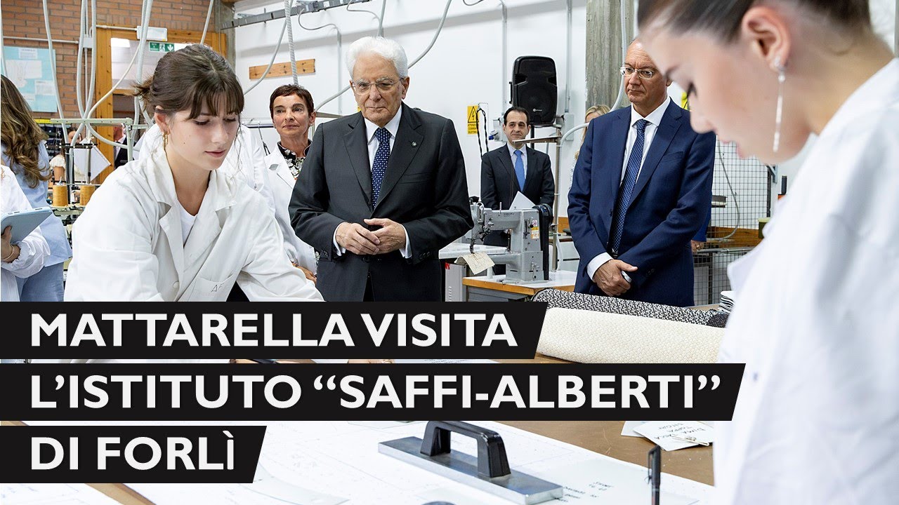 Mattarella visita l’Istituto Tecnico “Saffi-Alberti” di Forlì