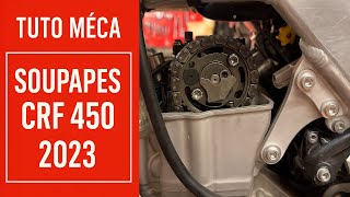 Tuto meca : réglages vérification soupapes Honda 450 crf 2023 