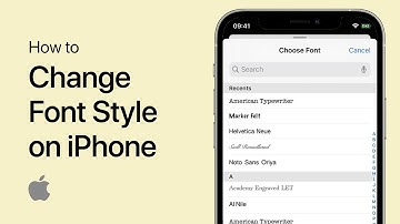 How To Change Font Style on iPhone - Tutorial