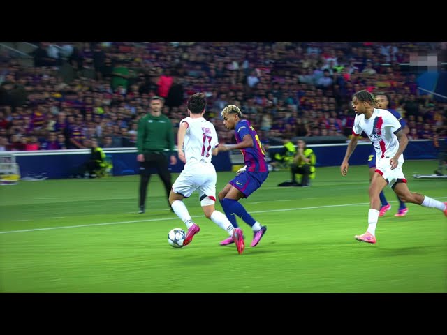 Lamine Yamal Dribbling vs PSG 4K | Yamal vs PSG 2025 | FreeClips4K | Clip For Edit