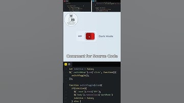 Dark Mode Button | HTML | CSS | JS  #html #htmlcss #css #coding #frontend