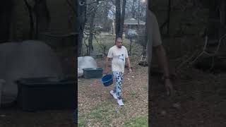 M.F.J.56 cutting my yard